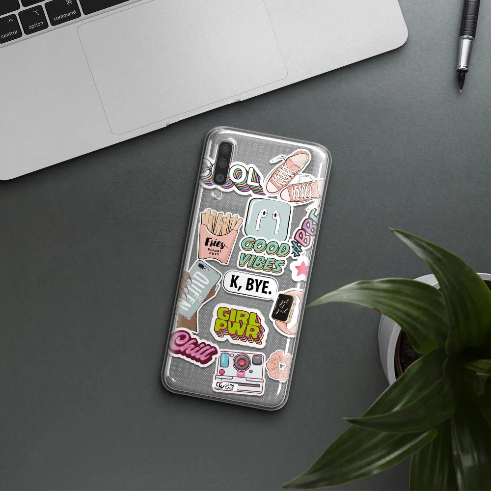 Girl Power Samsung A70S Clear Tpu Case