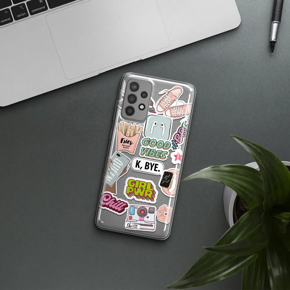 Girl Power Samsung A72 Clear TPU Case