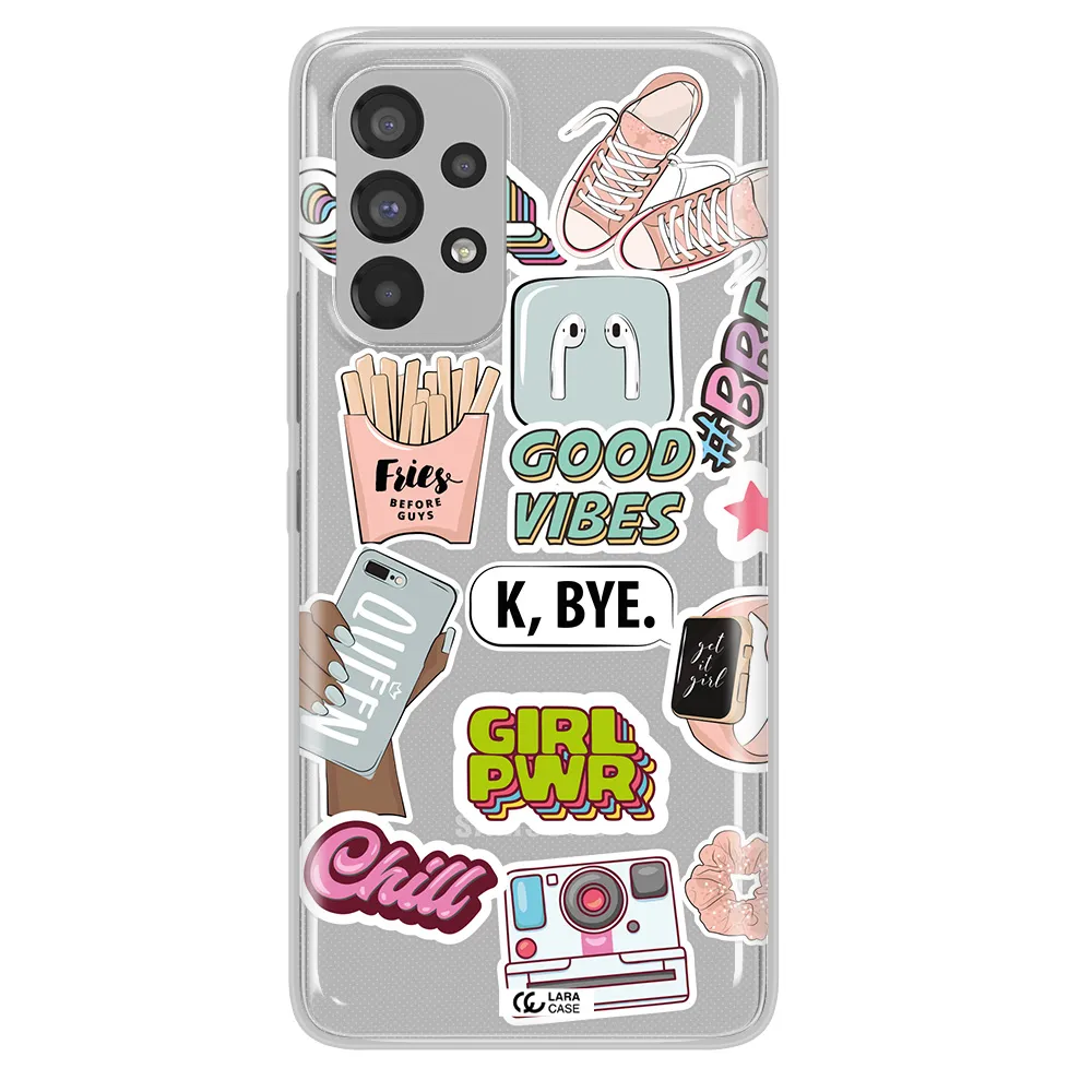 Girl Power Samsung A73 Clear TPU Case