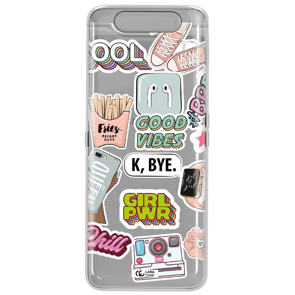 Girl Power Samsung A80 Clear TPU Case