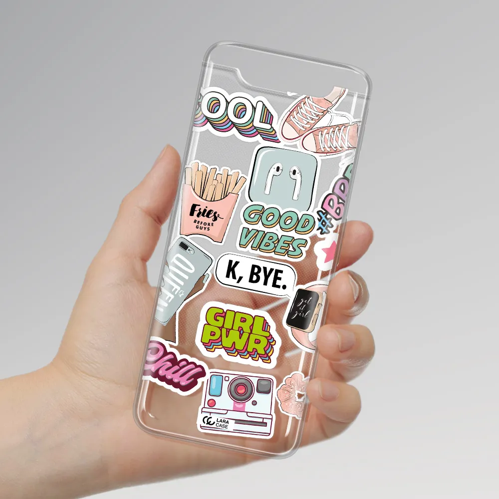 Girl Power Samsung A80 Clear TPU Case