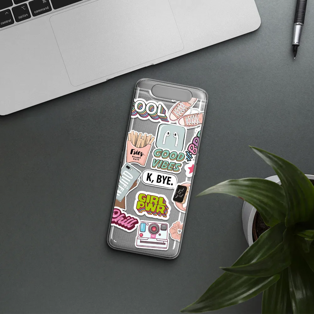 Girl Power Samsung A80 Clear TPU Case