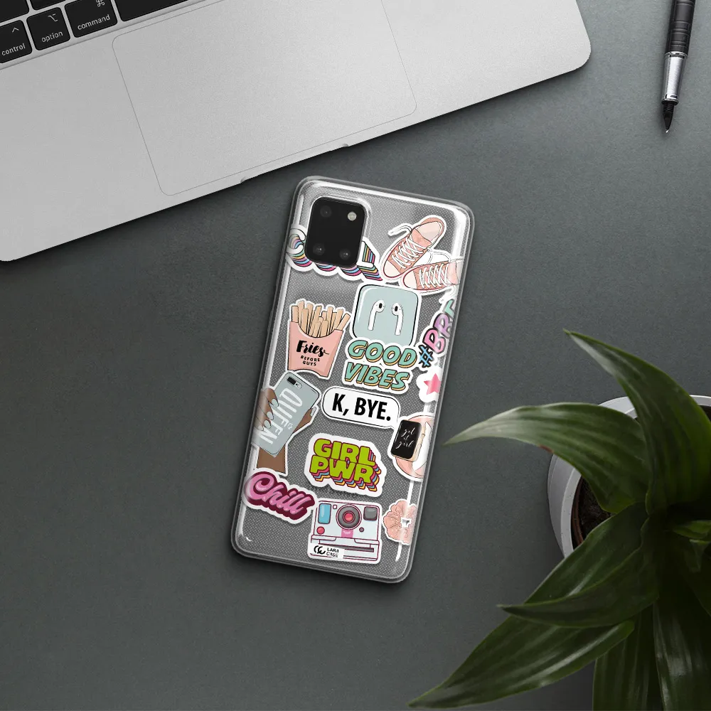 Girl Power Samsung A81 Clear TPU Case