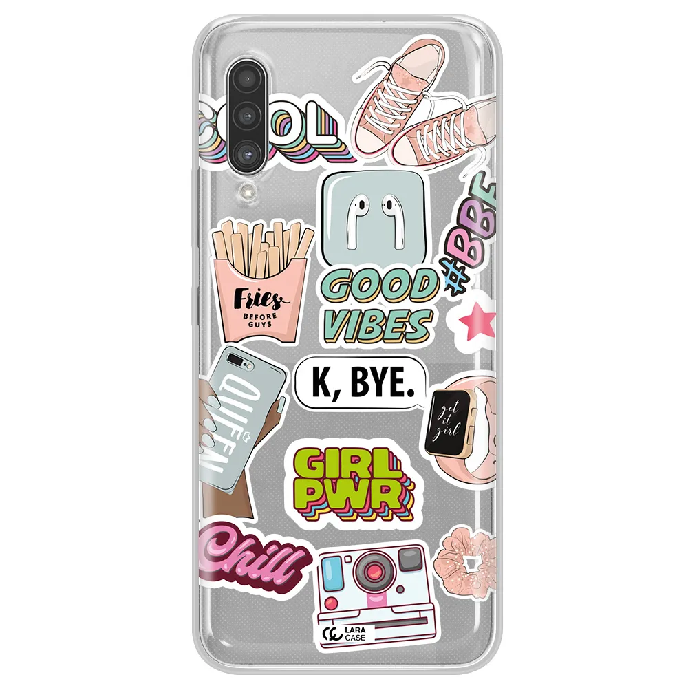Girl Power Samsung A90 Clear TPU Case