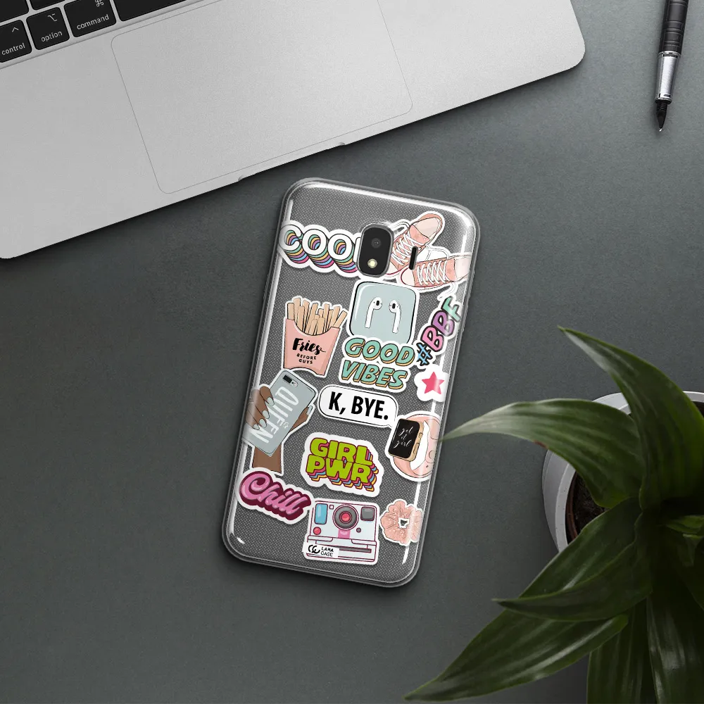 Girl Power Samsung J4 Clear TPU Case