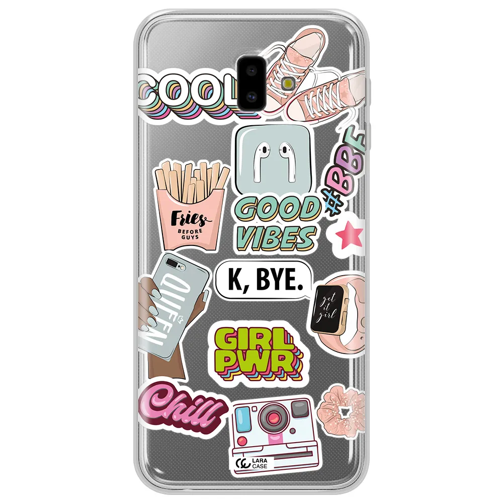 Girl Power Samsung J6 Plus Clear TPU Case