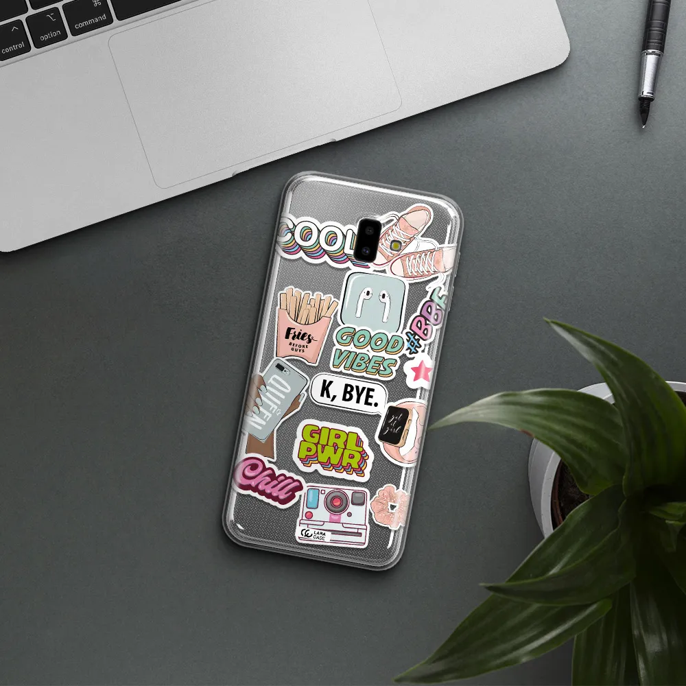 Girl Power Samsung J6 Plus Clear TPU Case