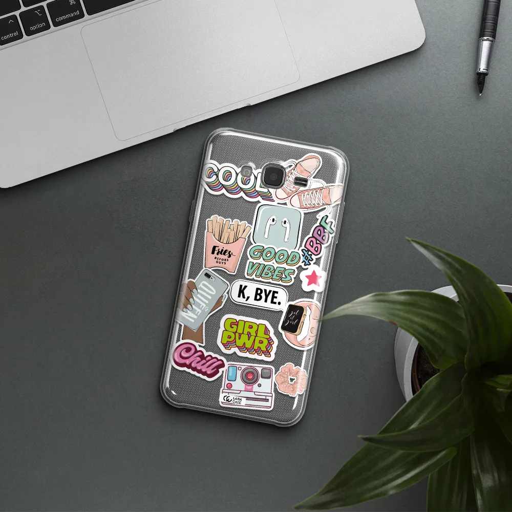 Girl Power Samsung J7 Clear TPU Case