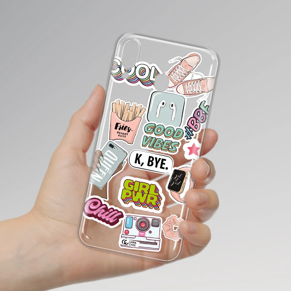 Girl Power Samsung M20 Clear TPU Case