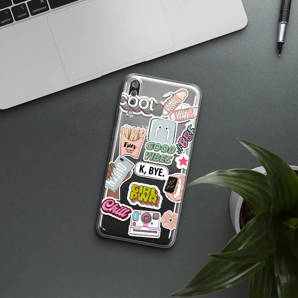 Girl Power Samsung M30 Clear TPU Case