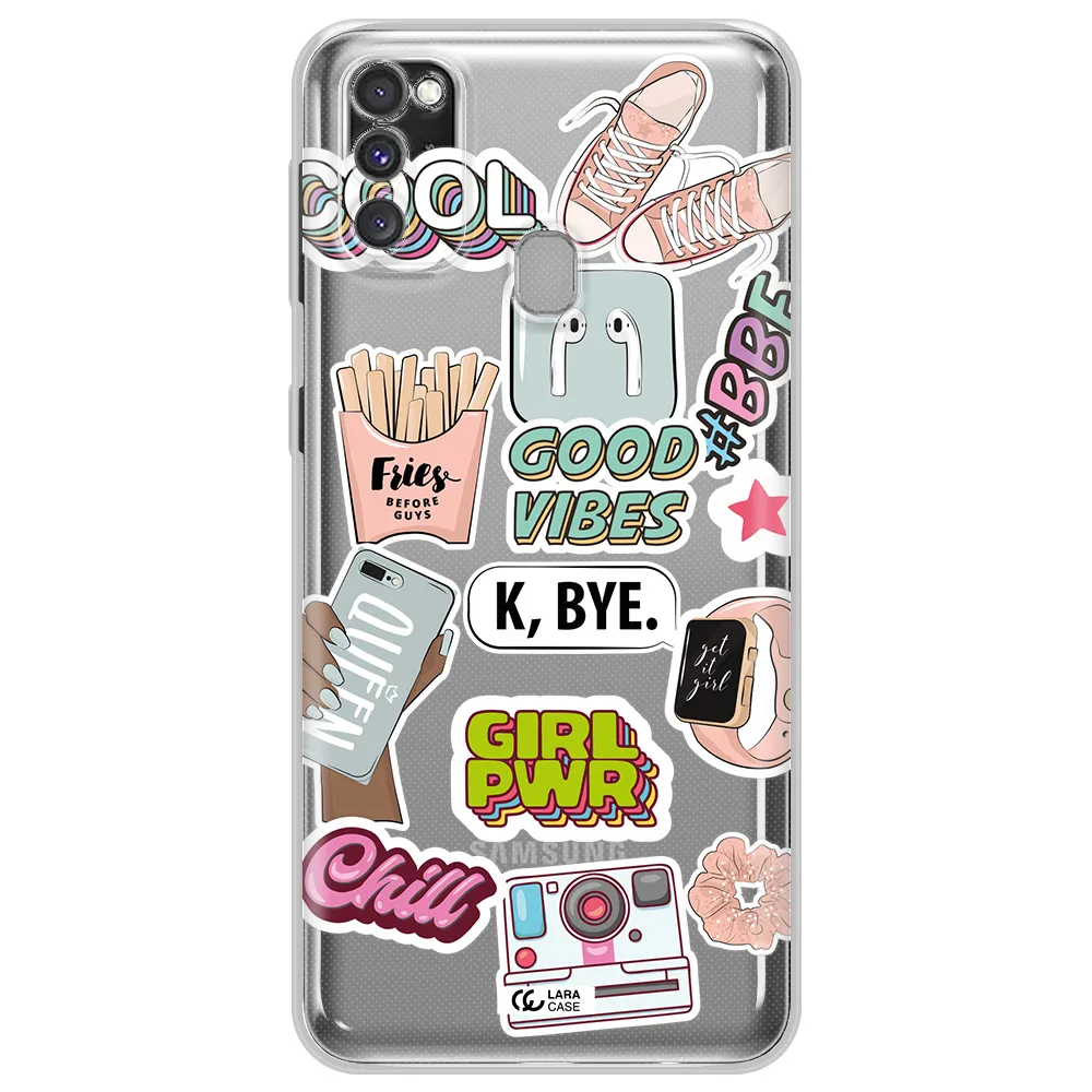Girl Power Samsung M30S Clear TPU Case