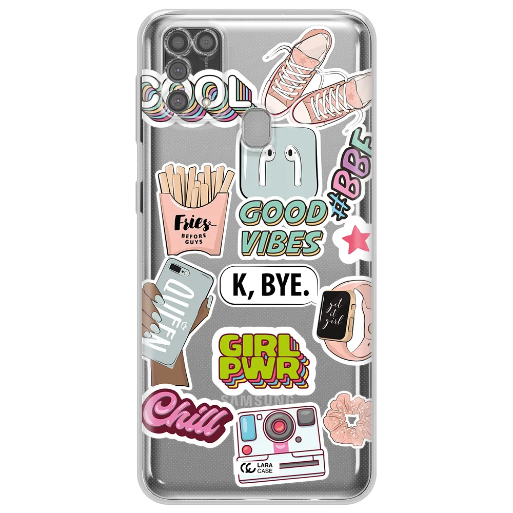 Girl Power Samsung M31 Clear TPU Case