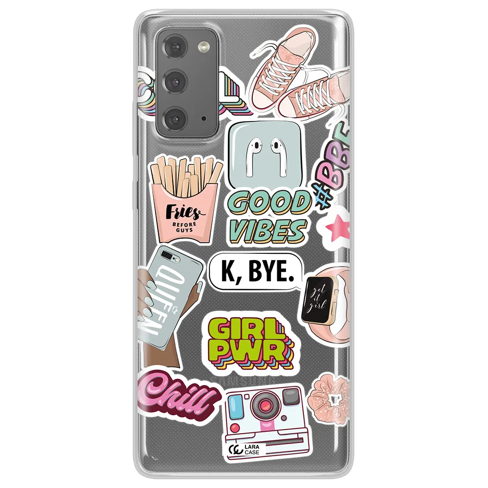 Girl Power Samsung Note 20 Clear TPU Case
