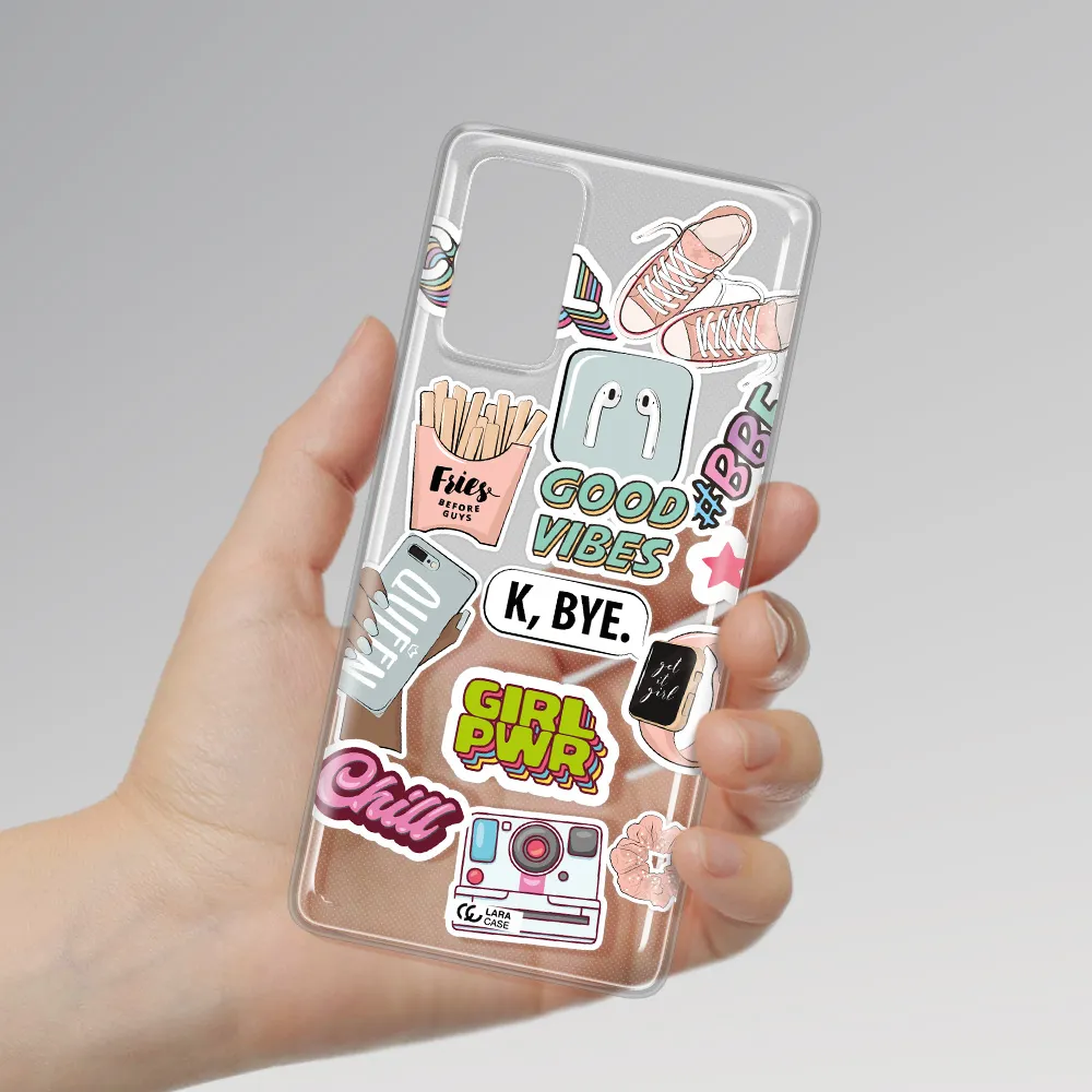 Girl Power Samsung Note 20 Clear TPU Case