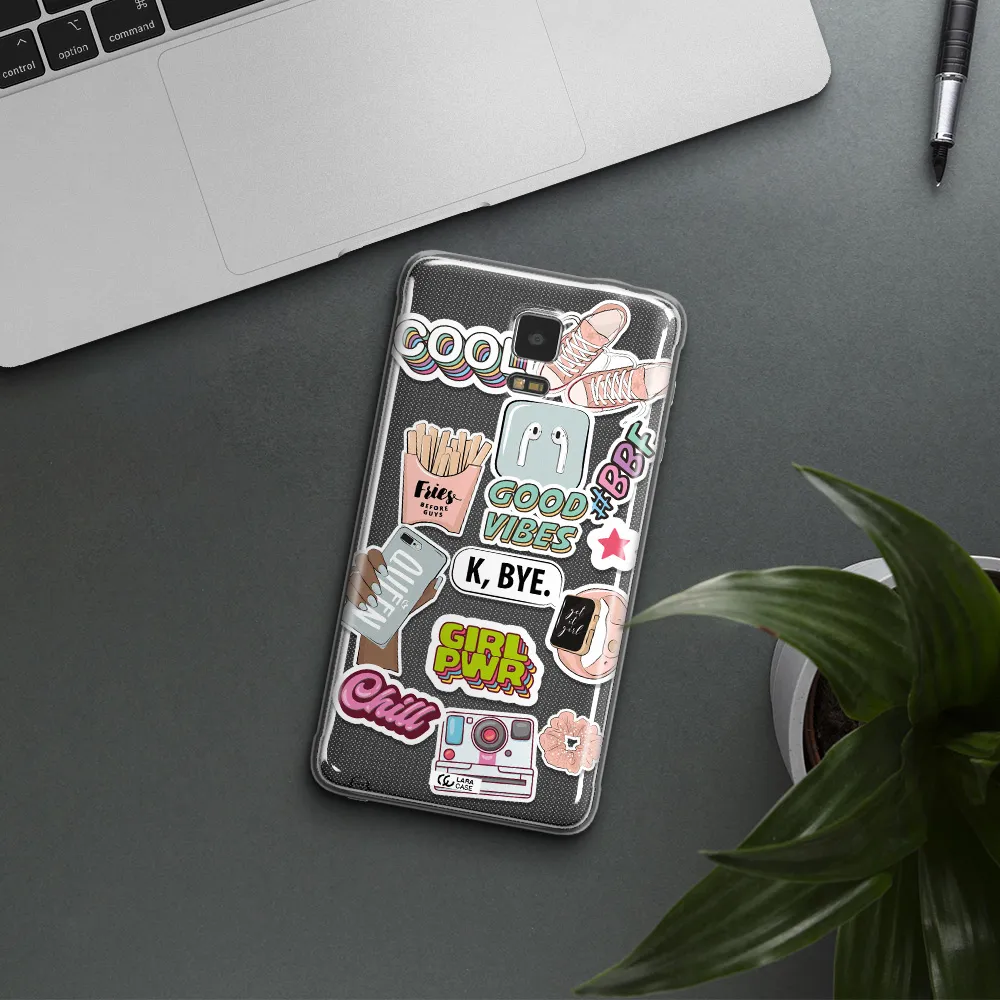 Girl Power Samsung Note 4 Clear TPU Case