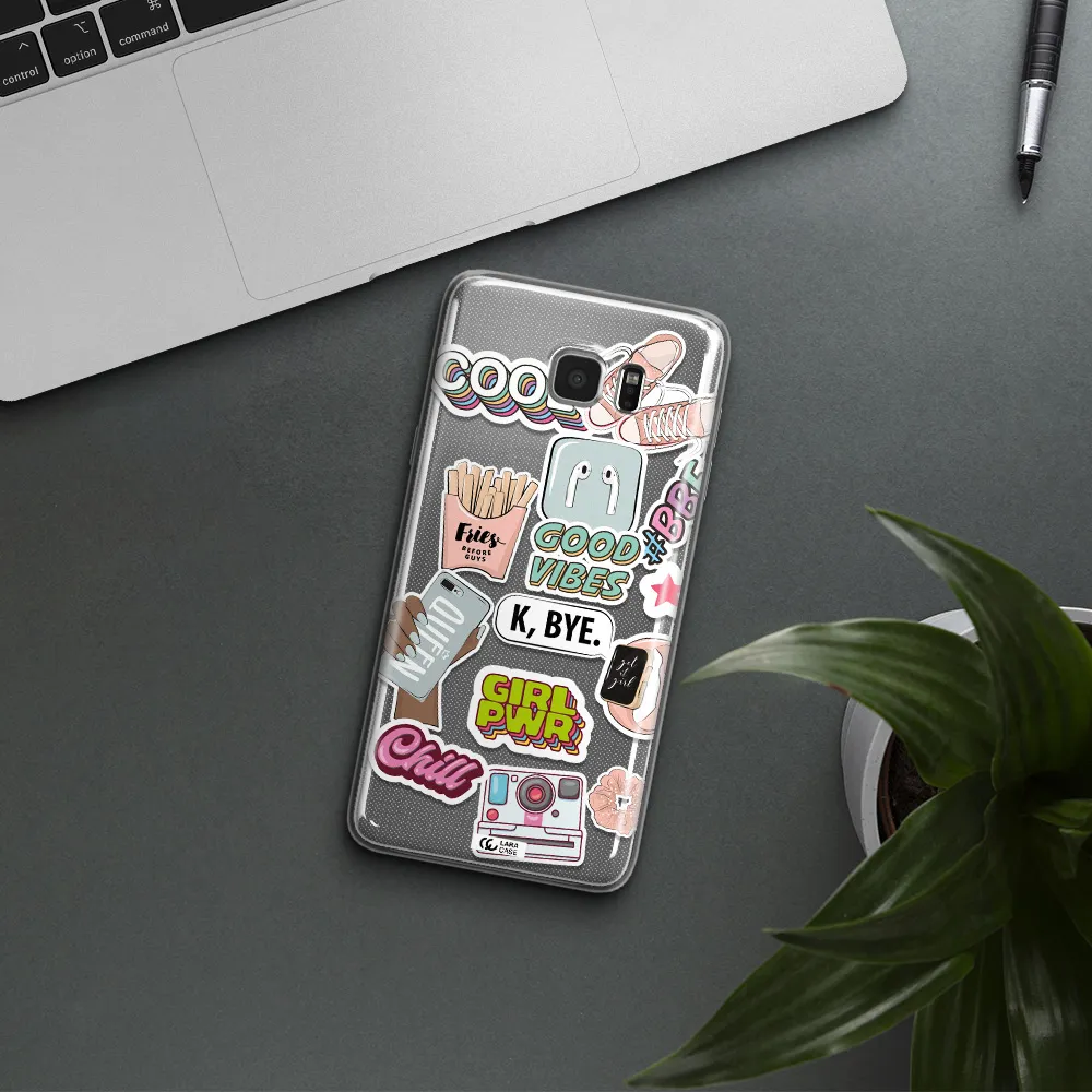 Girl Power Samsung Note 5 Clear TPU Case