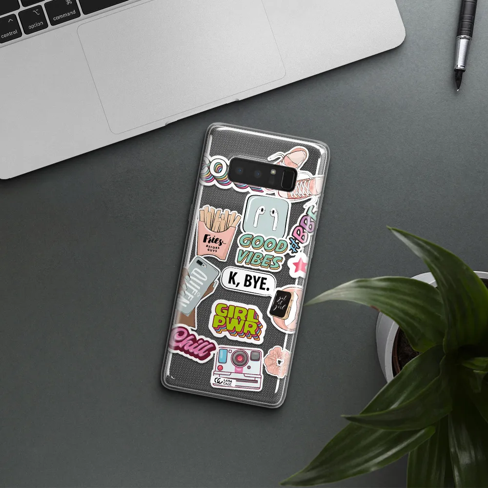 Girl Power Samsung Note 8 Clear TPU Case