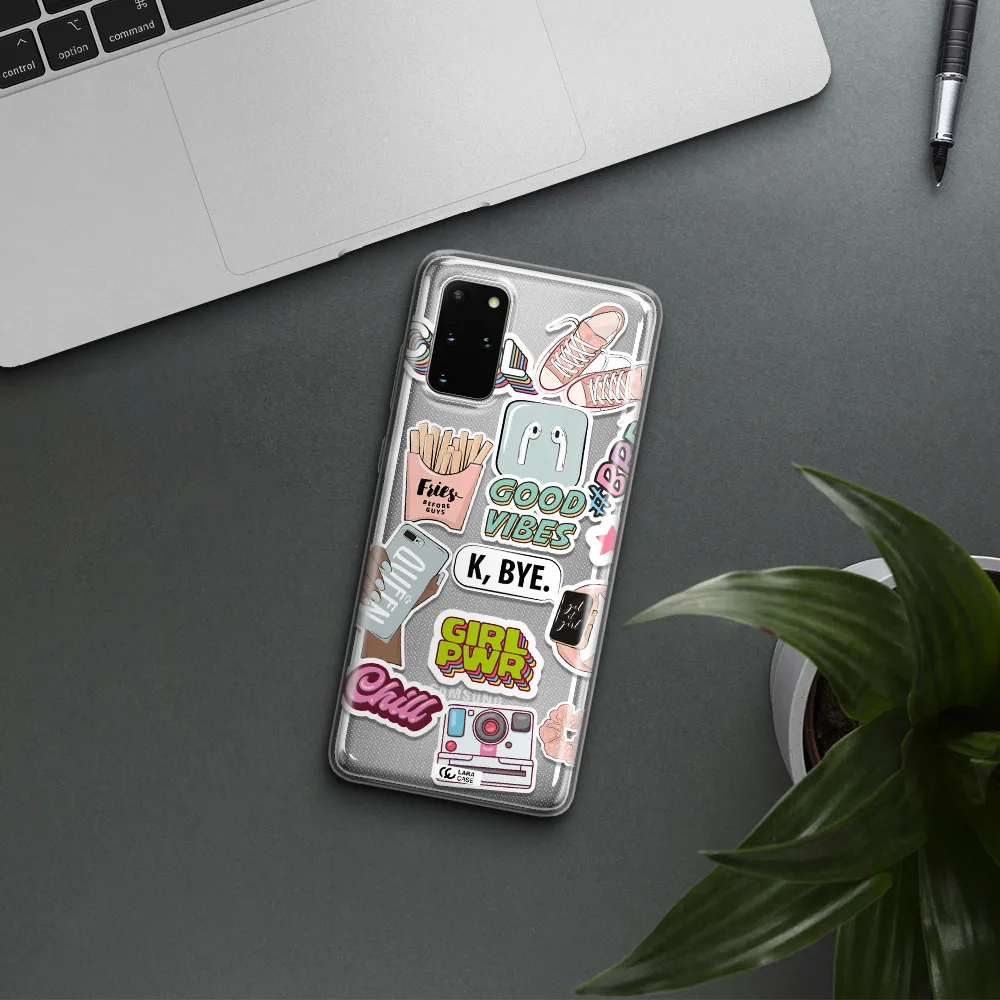 Girl Power Samsung S 20 Plus Clear TPU Case