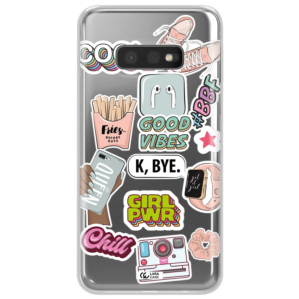 Girl Power Samsung S10e Clear TPU Case