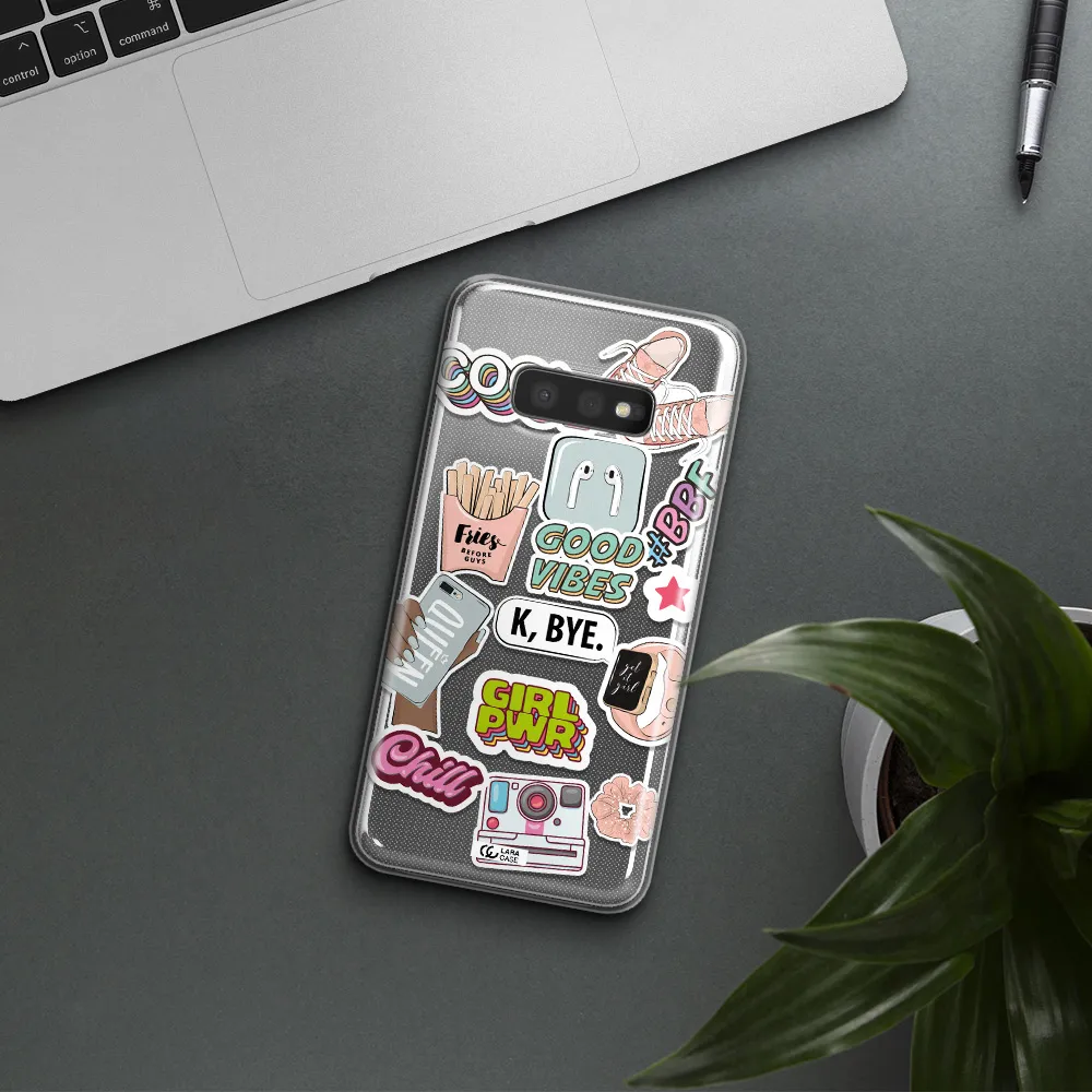 Girl Power Samsung S10e Clear TPU Case