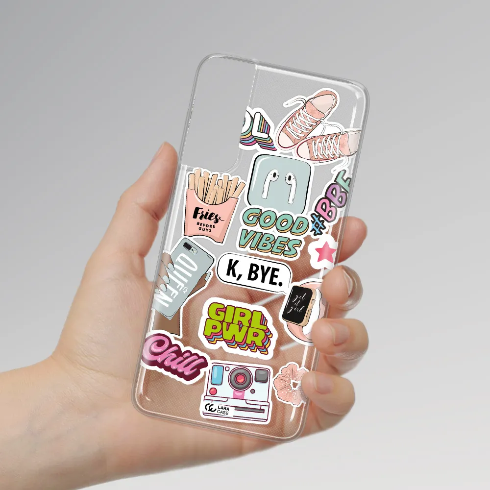 Girl Power Samsung S21 Plus Clear TPU Case