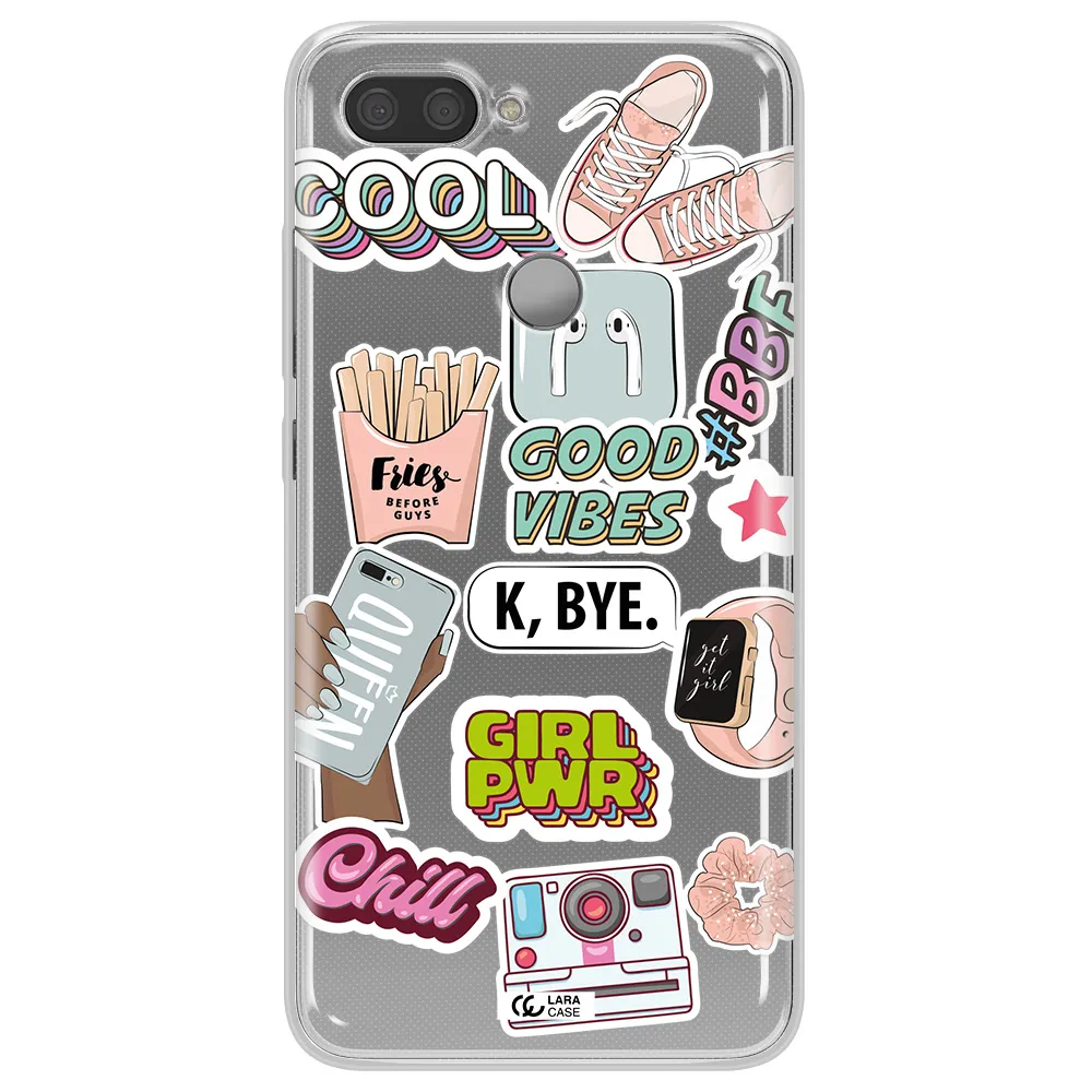 Girl Power Xiaomi Mi 8 Lite Clear TPU Case