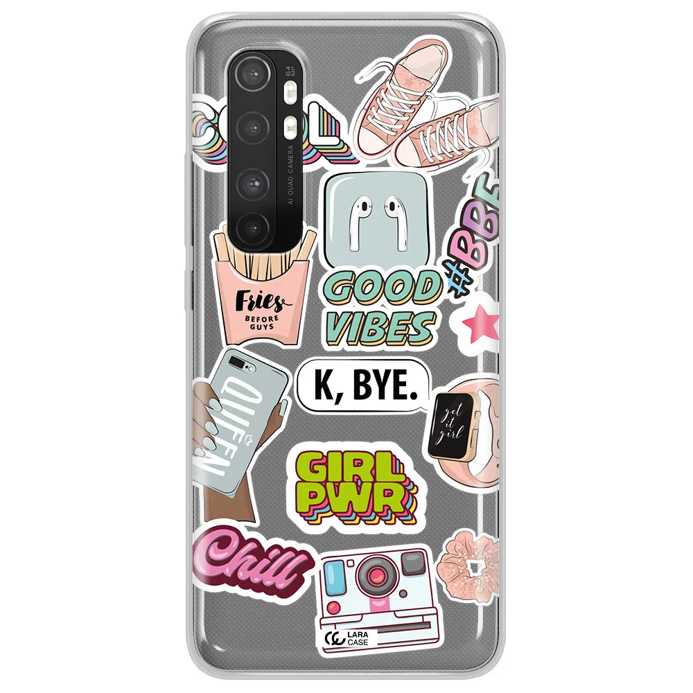 Girl Power Xiaomi Mi Note 10 Lite Clear TPU Case