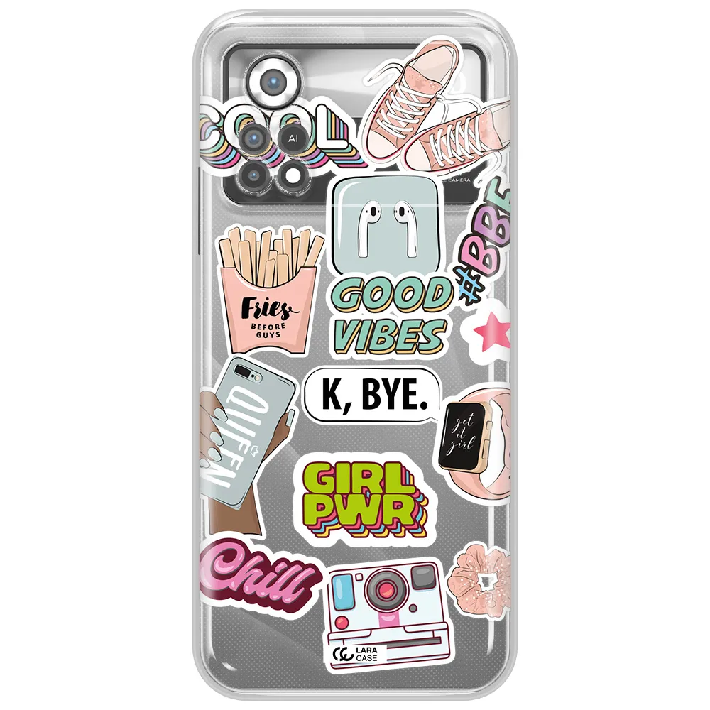 Girl Power Xiaomi Poco X4 Pro Clear TPU Case