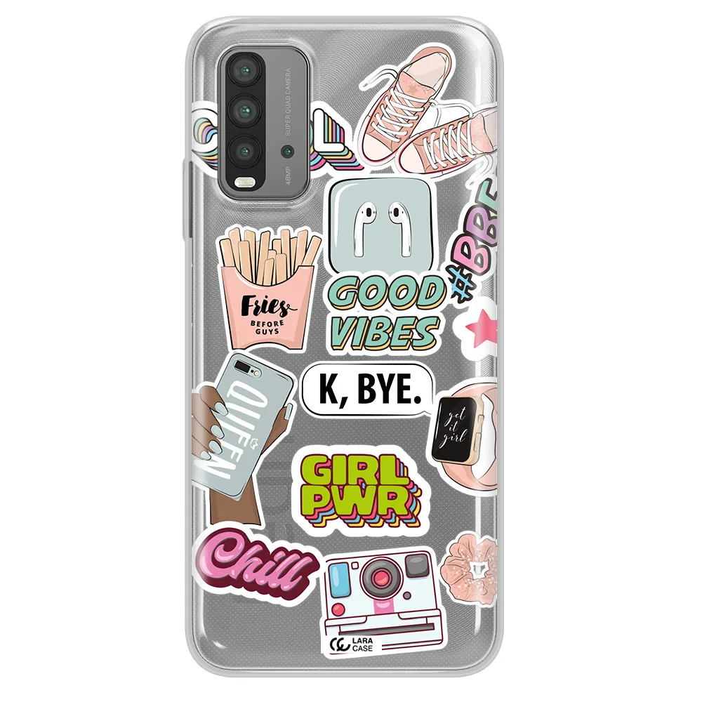 Girl Power Xiaomi Redmi 9T Clear TPU Case