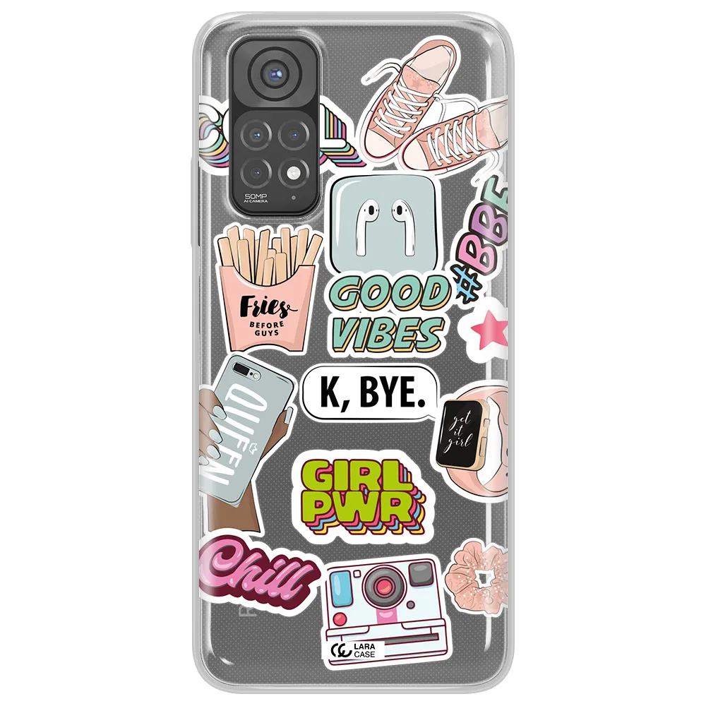 Girl Power Xiaomi Redmi Note 11 Clear TPU Case