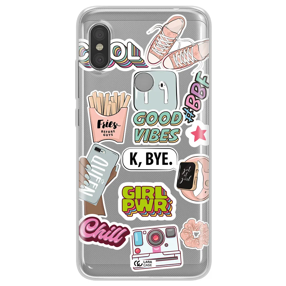 Girl Power Xiaomi Redmi Note 6 Pro Clear TPU Case