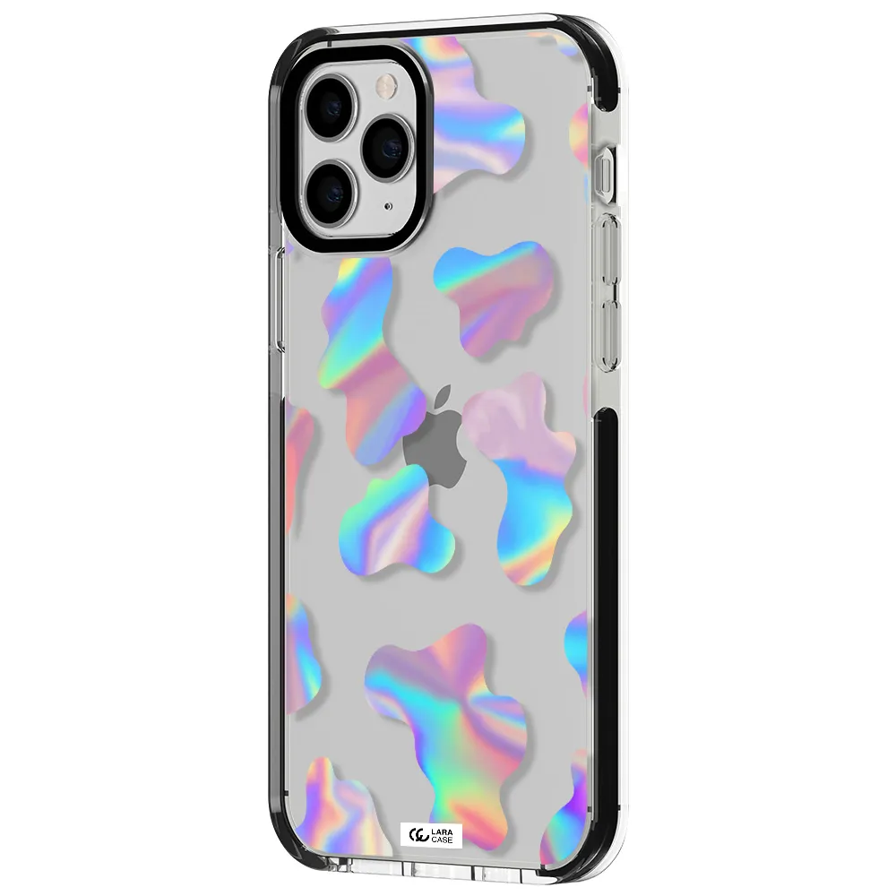 Colorful Spots Apple iPhone 11 pro impact black border Case
