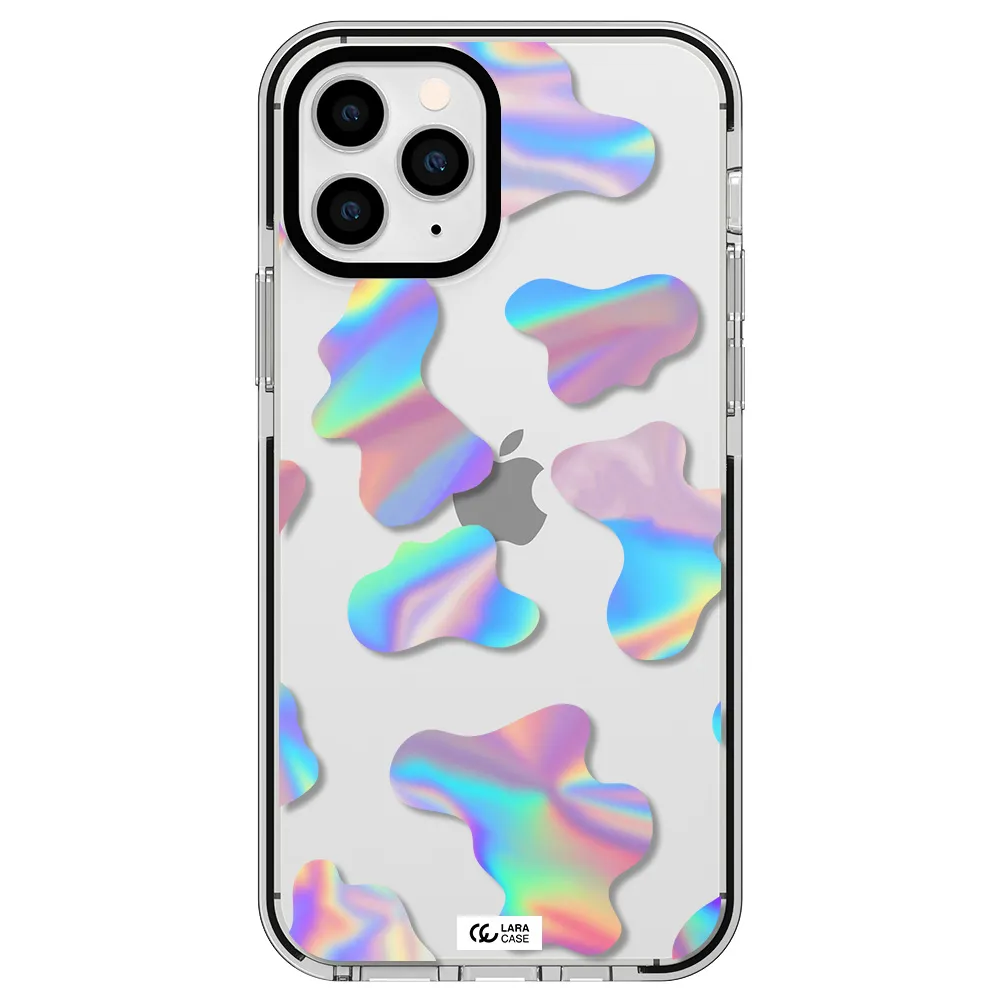 Colorful Spots Apple iPhone 11 pro max impact black border Case