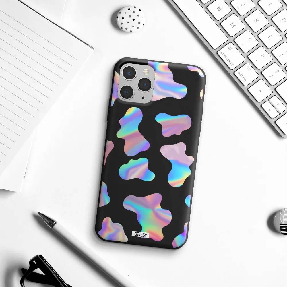 Colorful Spots Apple iPhone 11 pro max Silicone black Case
