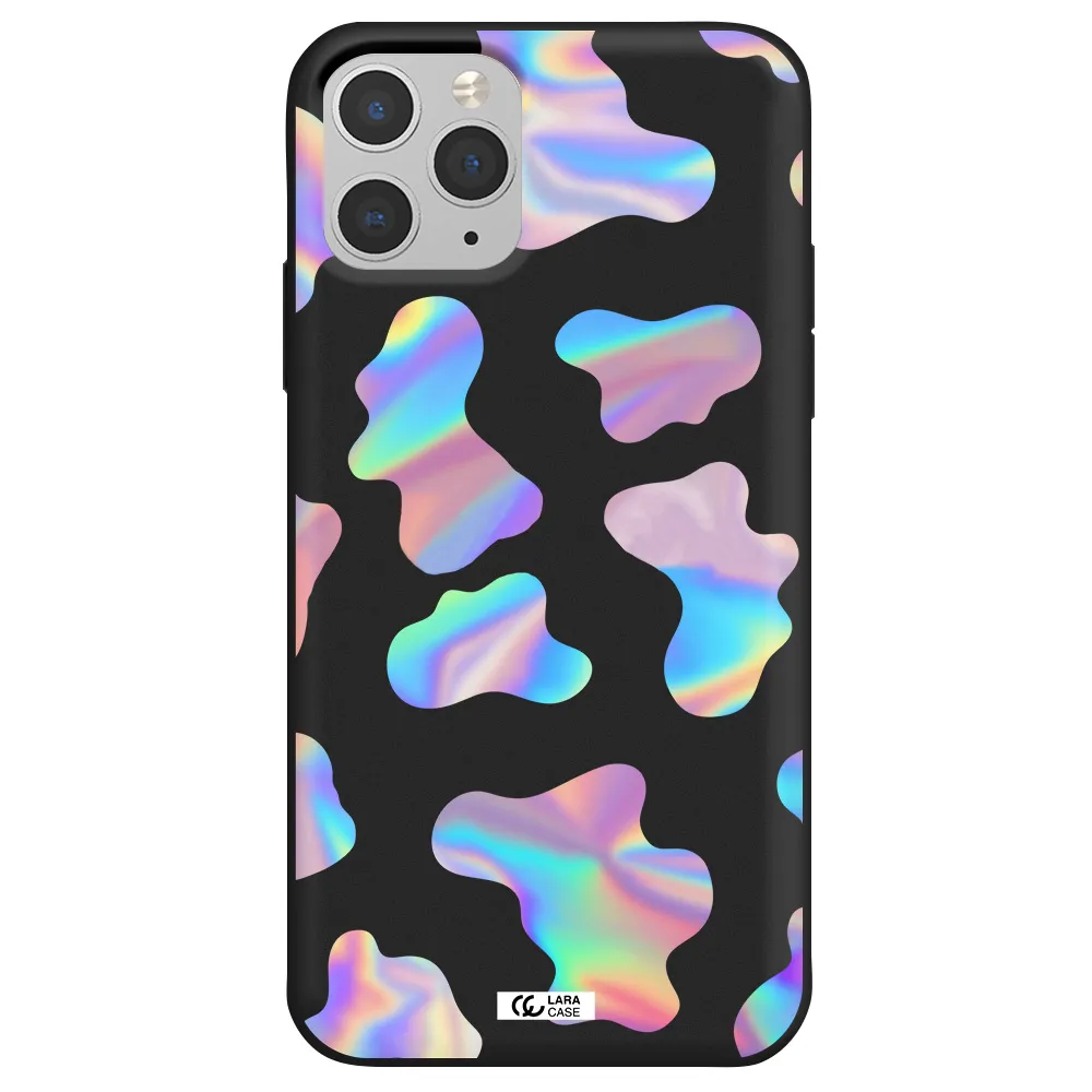 Colorful Spots Apple iPhone 11 pro Silicone black Case