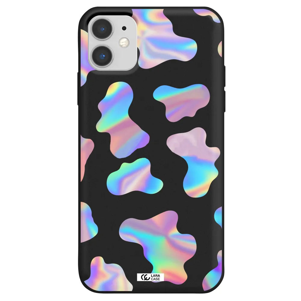 Colorful Spots Apple iPhone 11 Silicone black Case