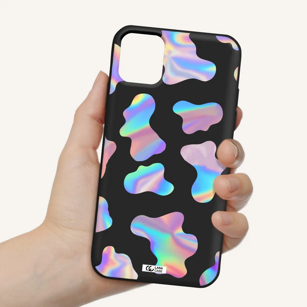 Colorful Spots Apple iPhone 11 Silicone black Case