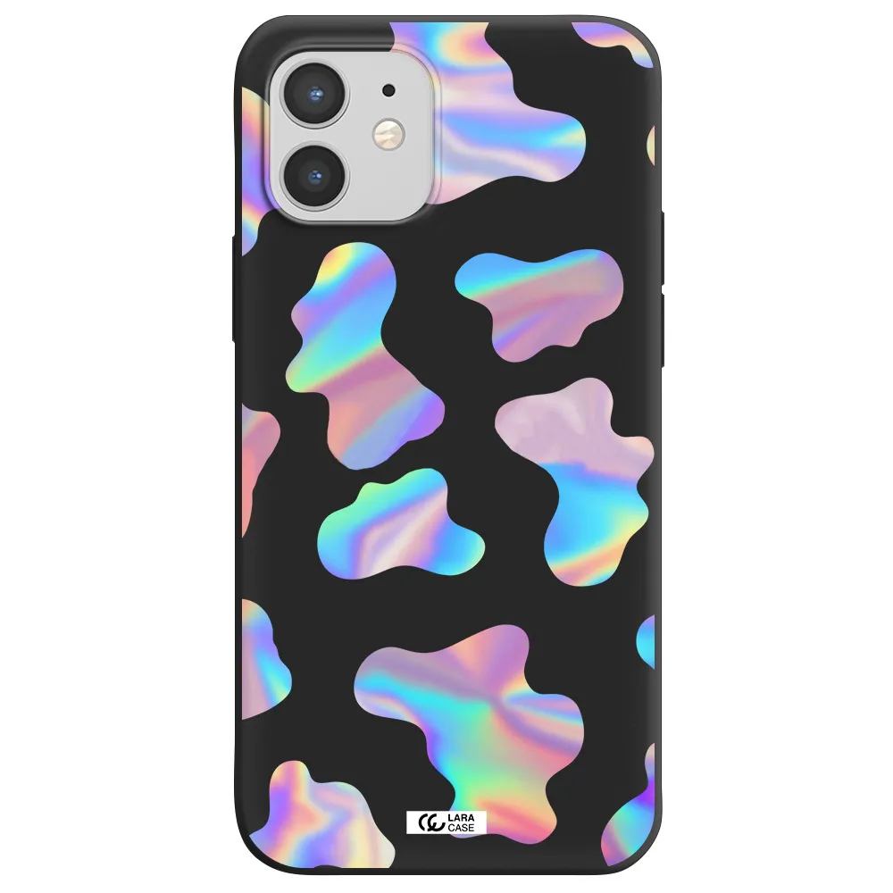 Colorful Spots Apple iPhone 12 mini Silicone black Case