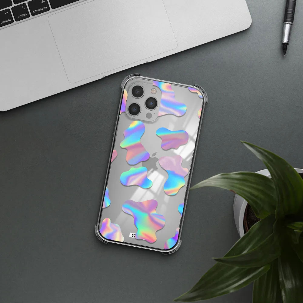 Colorful Spots Apple iPhone 12 pro max Clear PC Case