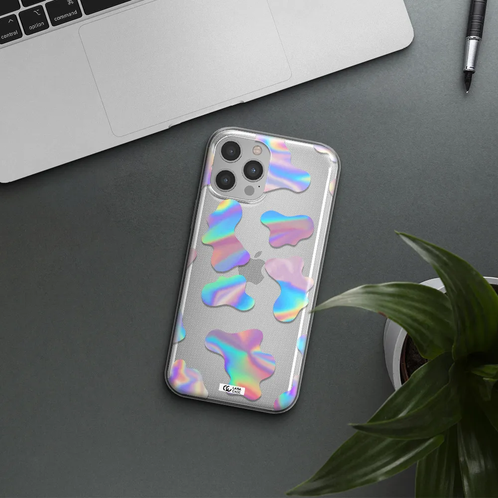 Colorful Spots Apple iPhone 12 pro max Clear TPU Case