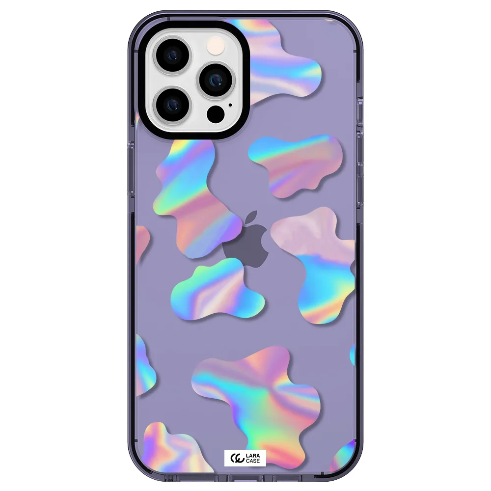 Colorful Spots Apple iPhone 12 pro max impact Lilac Case