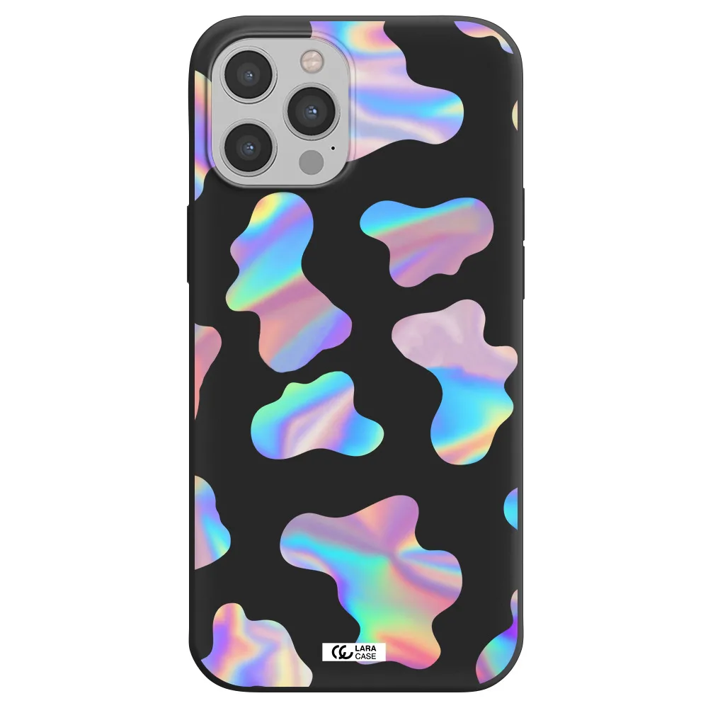 Colorful Spots Apple iPhone 12 pro Silicone black Case