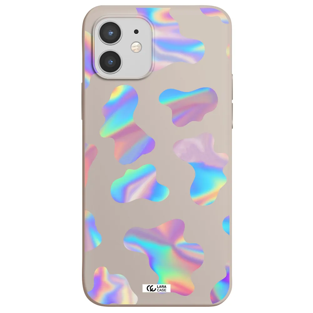 Colorful Spots Apple iPhone 12 Silicone Stone Case