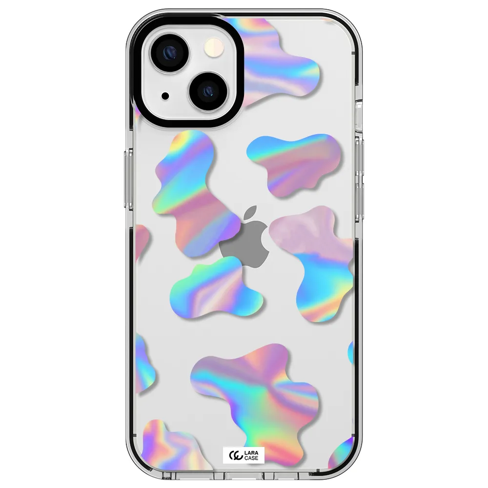 Colorful Spots Apple iPhone 13 impact black border Case