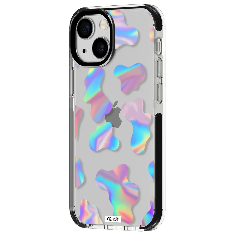 Colorful Spots Apple iPhone 13 mini impact black border Case