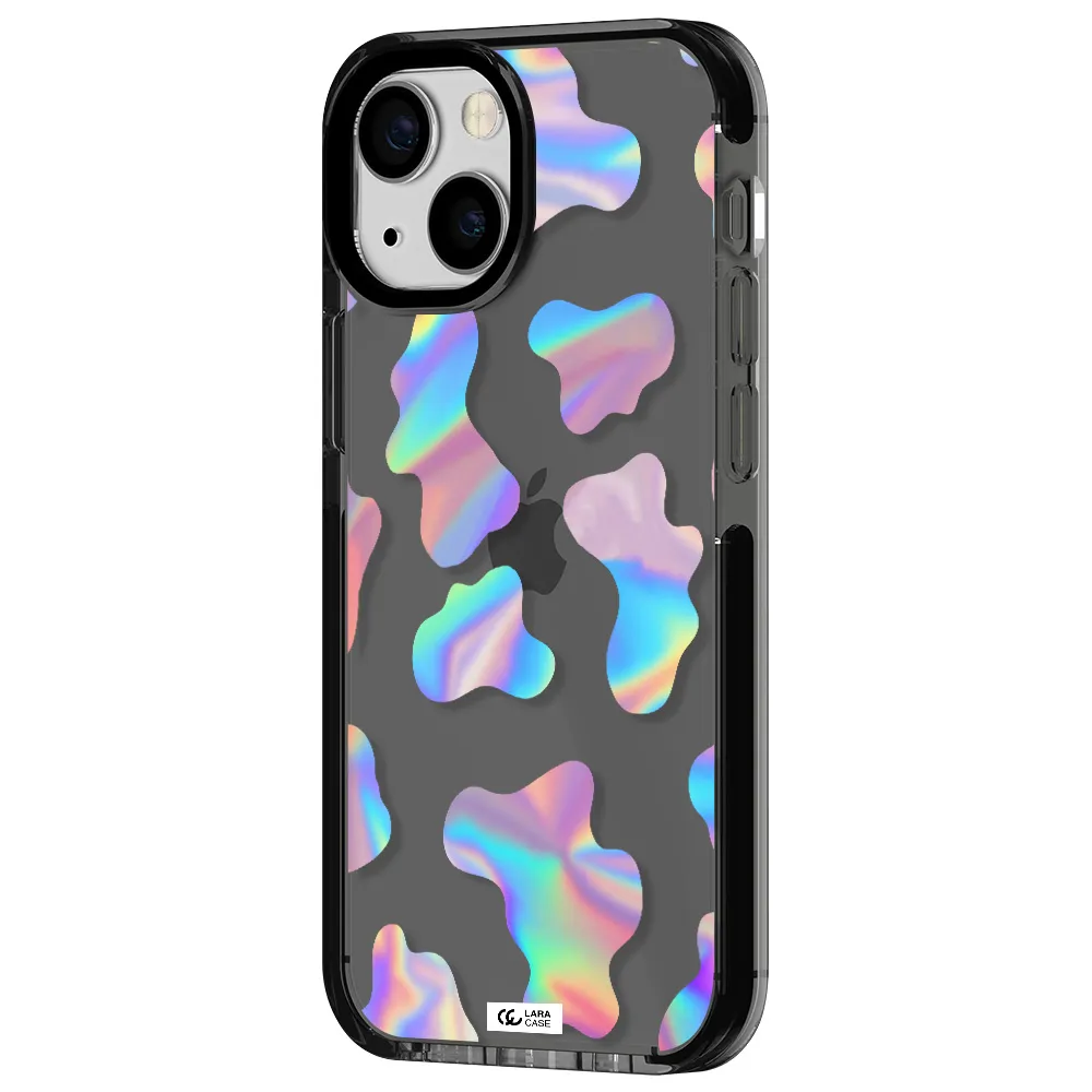 Colorful Spots Apple iPhone 13 mini impact Smoke Black Case