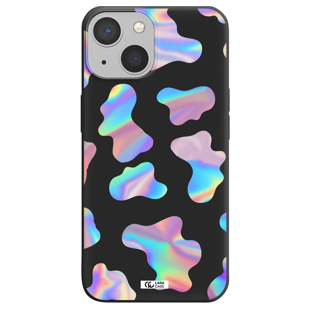 Colorful Spots Apple iPhone 13 mini Silicone black Case