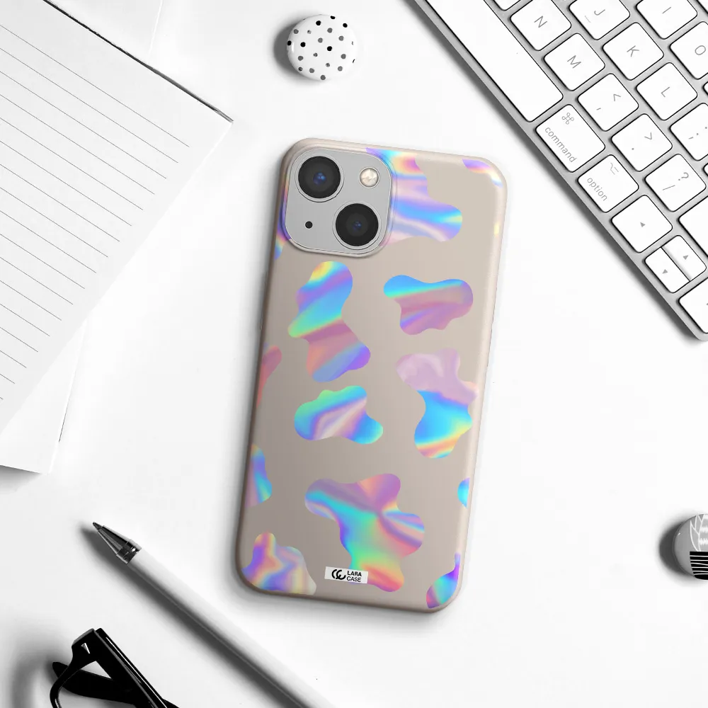 Colorful Spots Apple iPhone 13 mini Silicone Stone Case