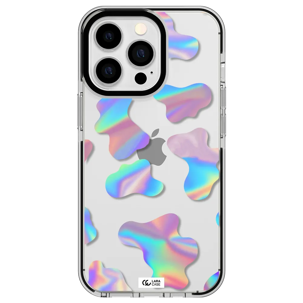 Colorful Spots Apple iPhone 13 Pro impact black border Case