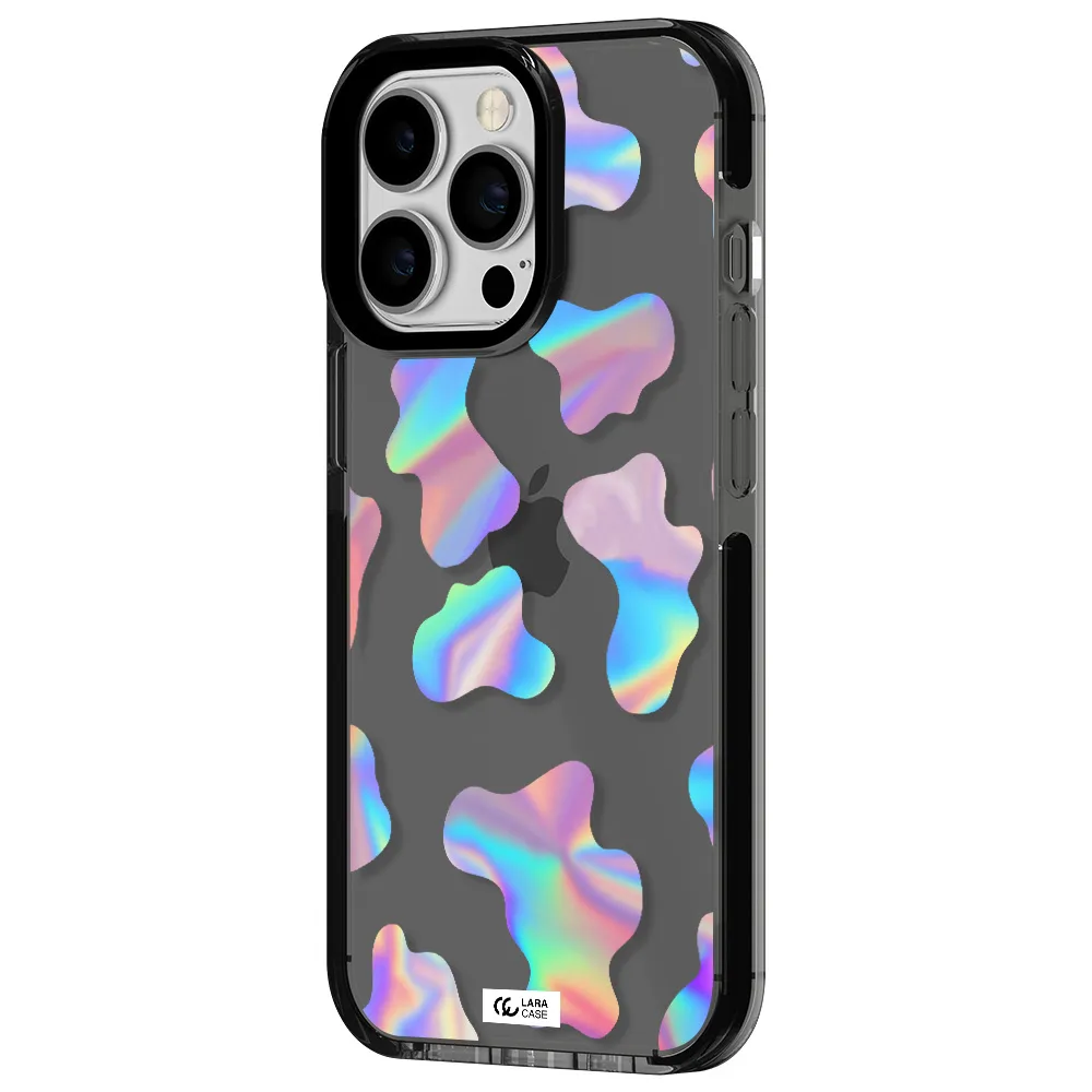 Colorful Spots Apple iPhone 13 Pro impact Smoke Black Case